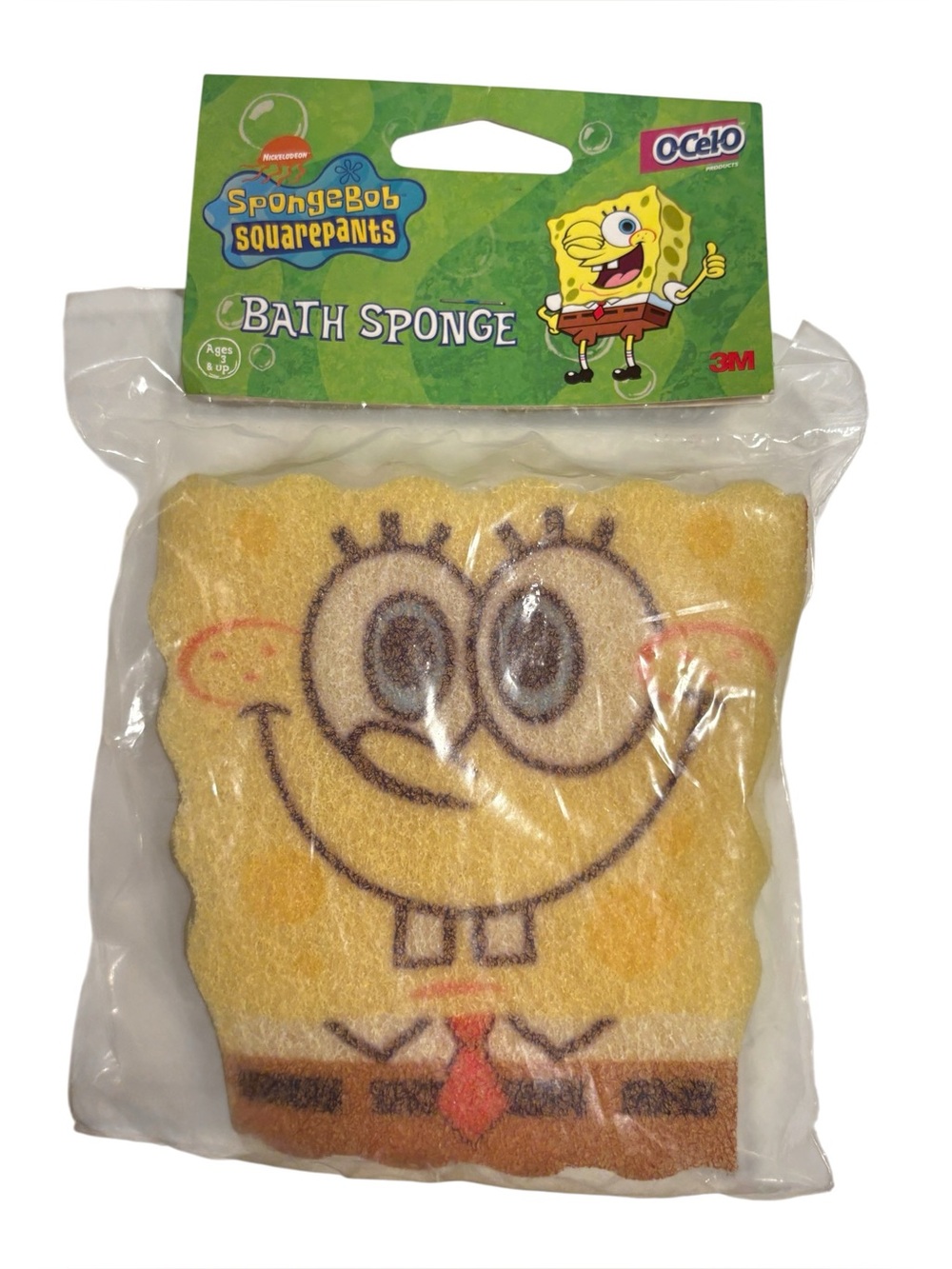 Vintage 2002 SpongeBob Squarepants Ocelo Bath Sponge NEW SEALED